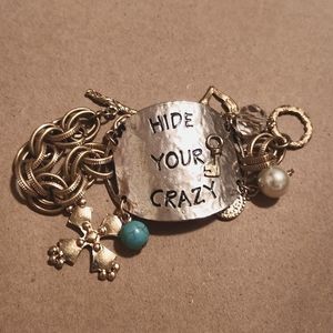 Miranda Lambert lyric bracelet mixed metal